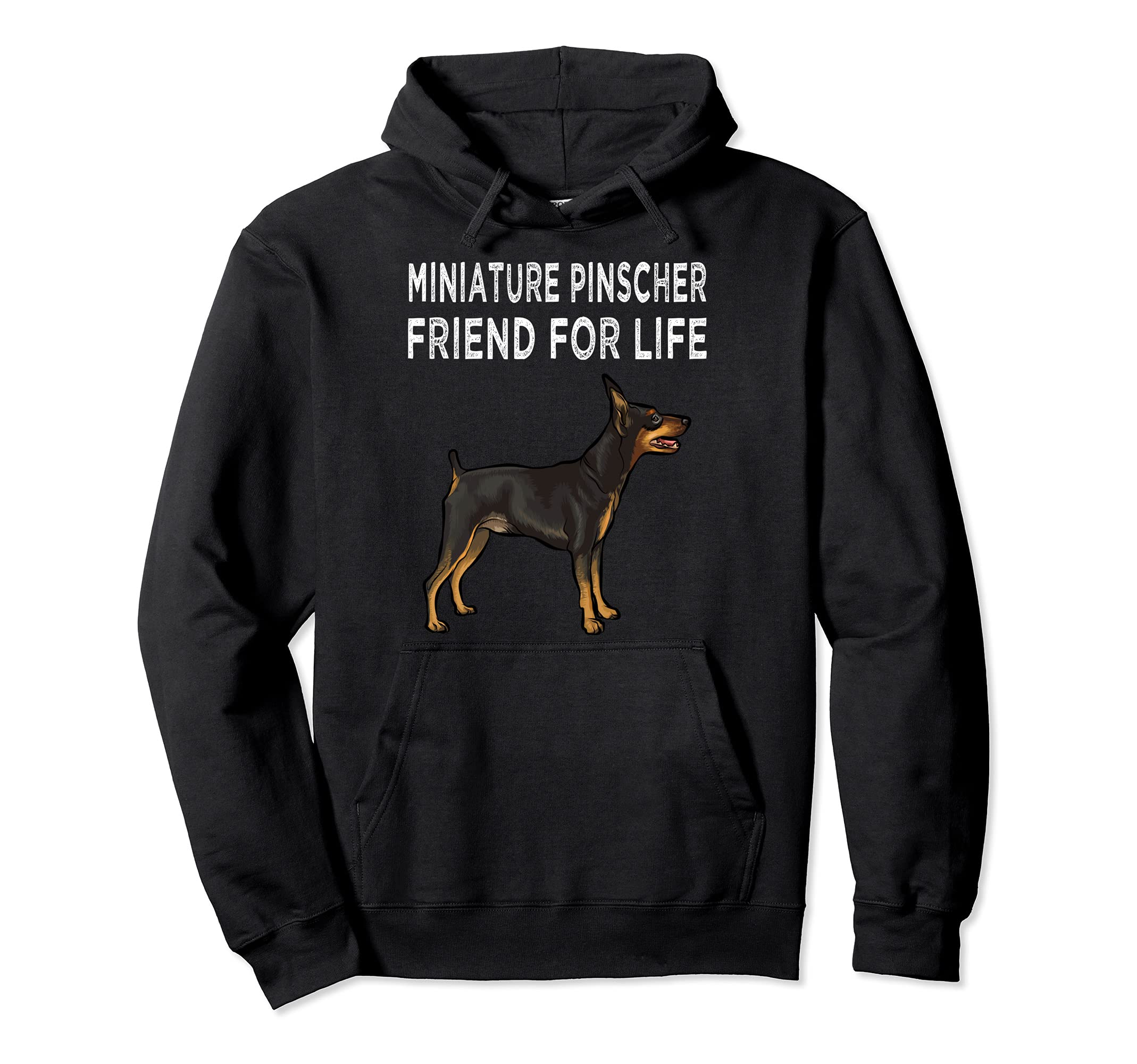 Miniature Pinscher Friend For Life Dog Friendship Pullover Hoodie
