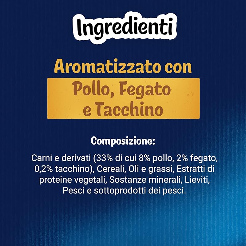 Party Mix Snack per Gatti Adulti, 8 Confezioni da 60 g