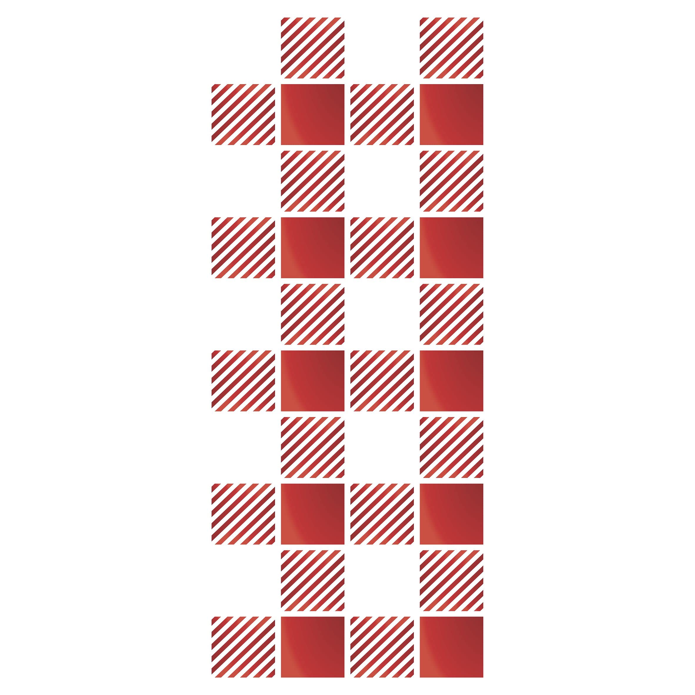 Slimline Plaid Stencil, 10 x 23 cm - Buffalo Plaid Card Making Slimline Dies Stencils for Cards Template