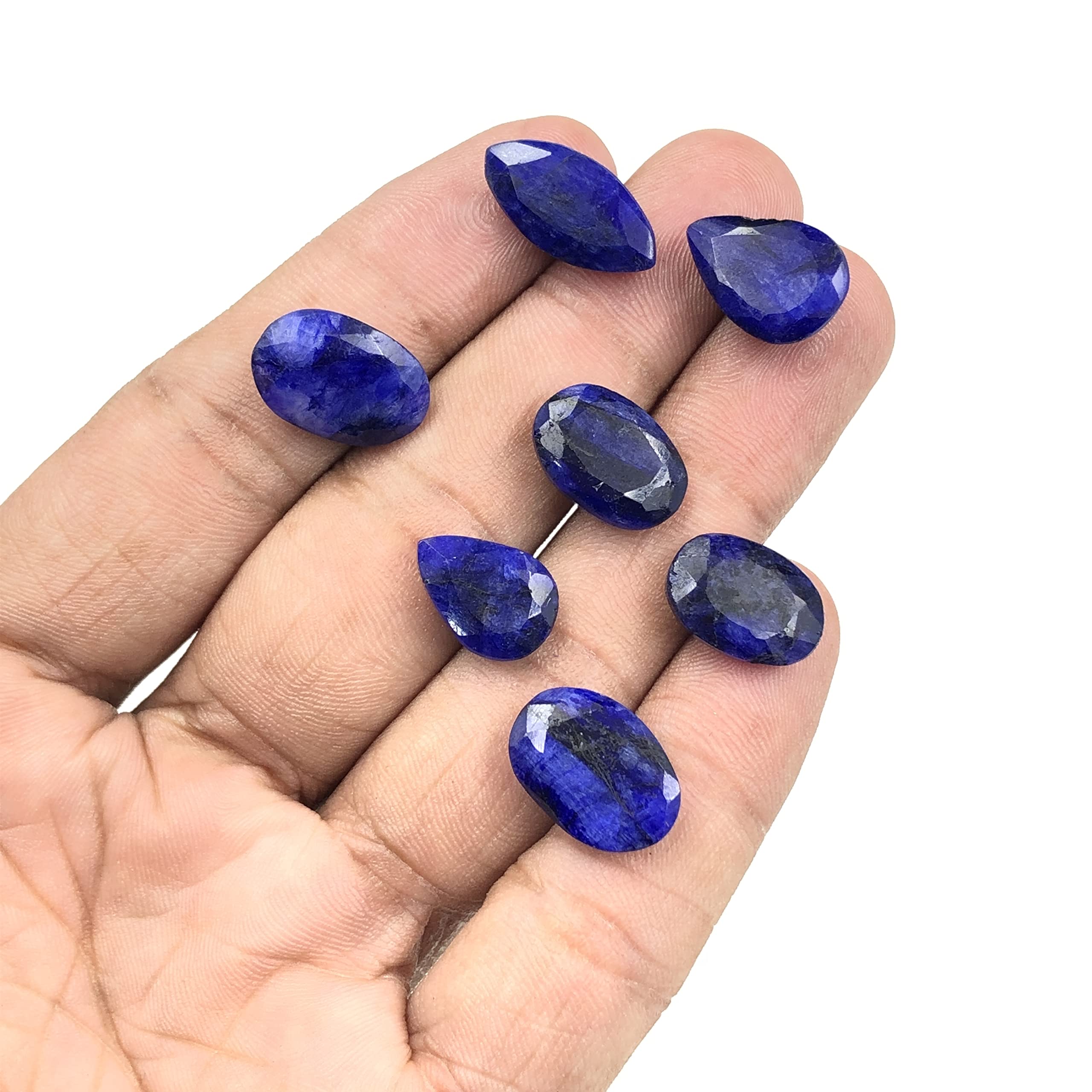 Shnaya Jewels Natural African Blue Sapphire 100.00 Ct Lot of 7 Pcs Mix Shape Gemstones, Blue Sapphire Gemstone Lot For Sale
