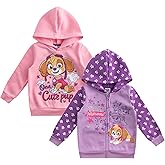 Paw Patrol Nickelodeon Skye Girls 2 Pack Zip Up Hoodie and Pullover Hoodie for Toddlers and Big Kids