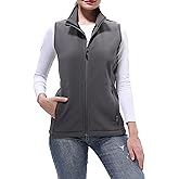 DAFENGEA Women Fleece Vest Outdoor Polar Soft Vest Sleevess Jackets Warm Sweater Outerwear with Zip Pockets for Fall Winter