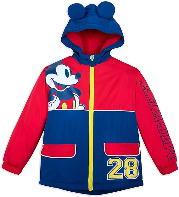 Disney Mickey Mouse Rain Jacket for Boys Clothing