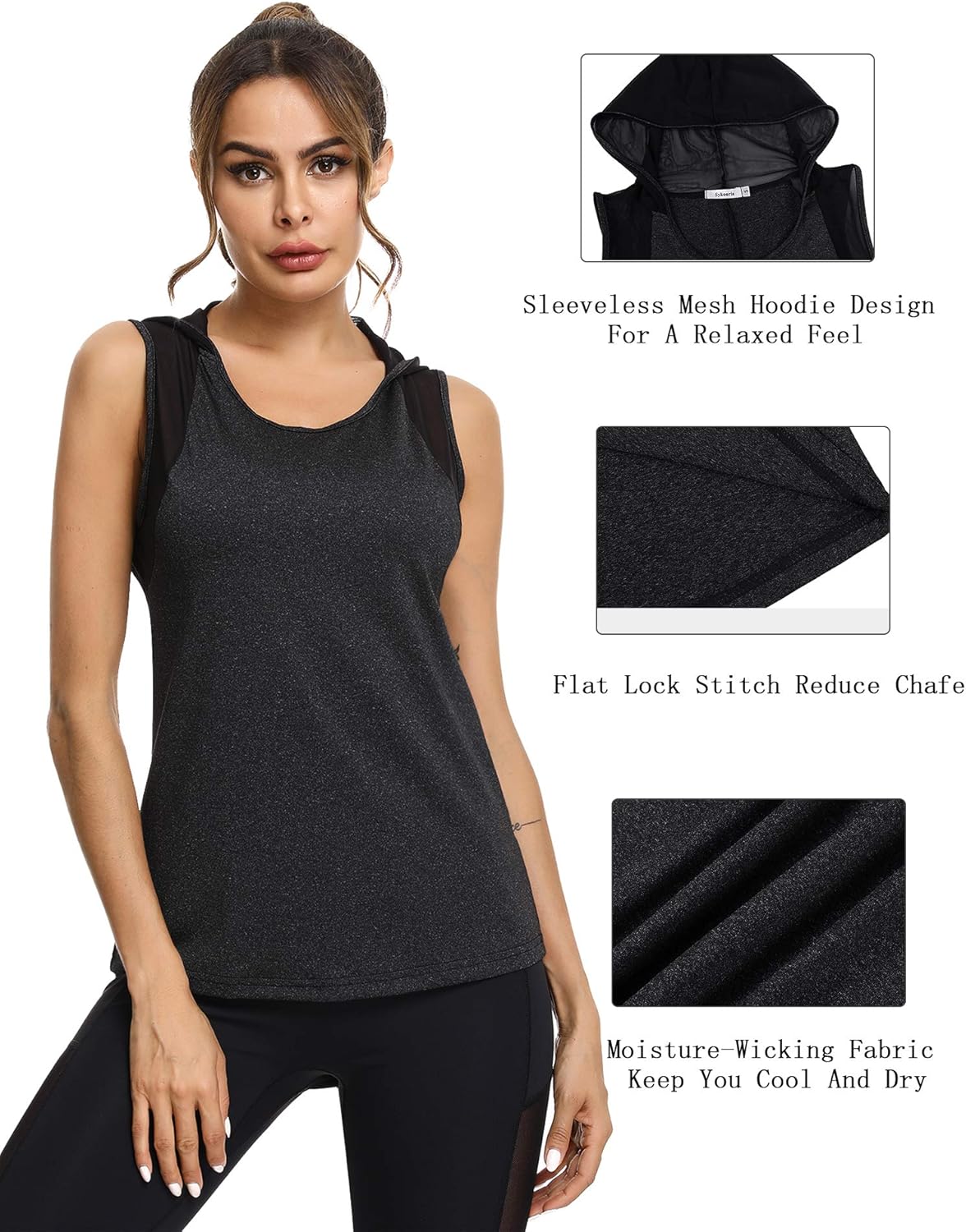 mesh hoodie workout