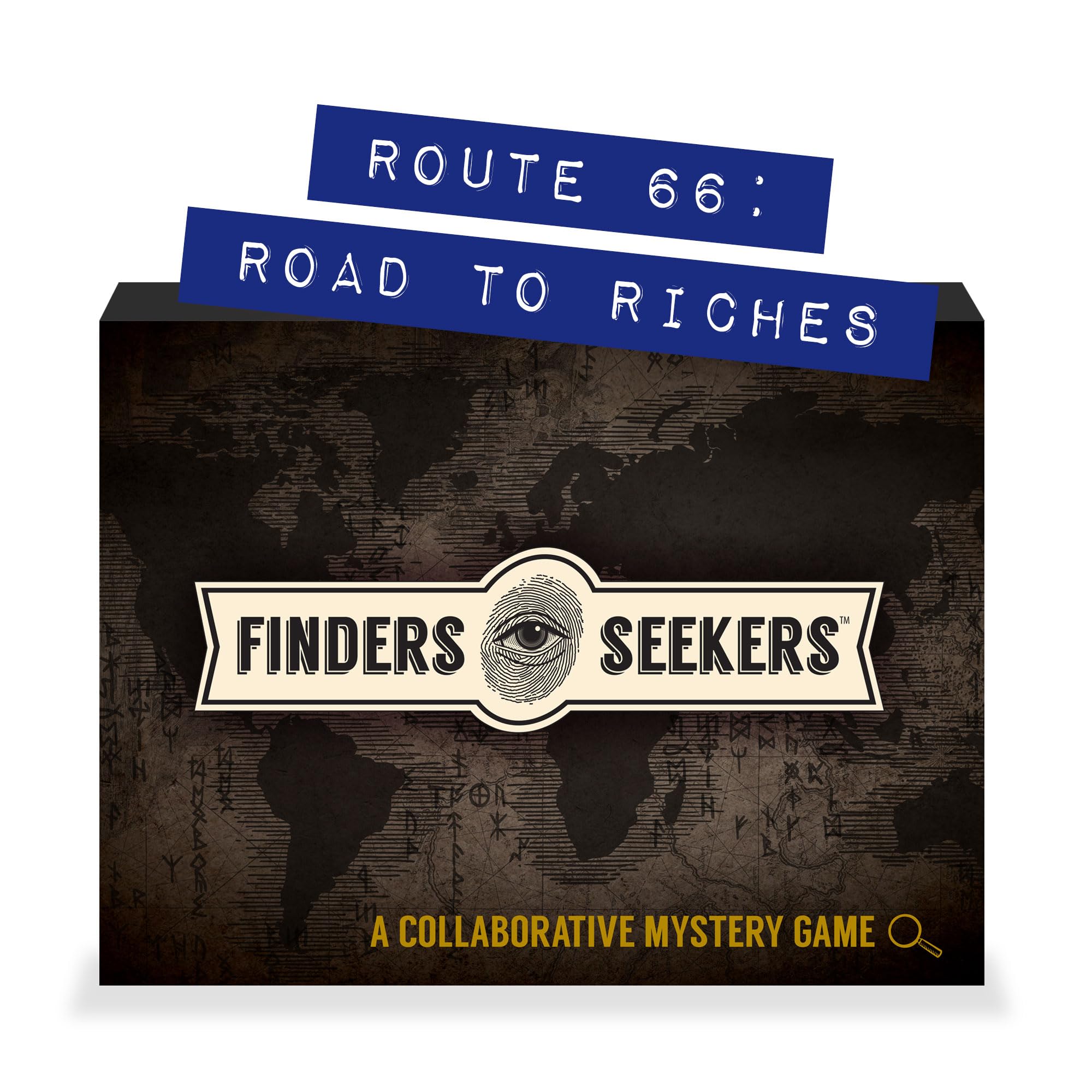 Finders Seekers Mystery Game | Route 66 Road to Riches – Be a Detective and Investigate an Unsolved case, Puzzle Game Like an Escape Room, for Date Night, Family Night or Solo.