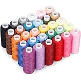 CiaraQ Sewing Threads Kits, 30 Colors Polyester 250 Yards Per Spools for Hand Sewing & Embroidery