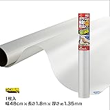 ニトムズ ガラス 飛散防止シート 凹凸面用 防災 幅48cm×長さ1.8m 1枚入 M6070