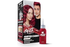 Splat Whipped Cherry Semi Permanent Hair Dye Kit with Bleach, 1 Application, Includes Red Hair Dye, Oxide & Bleach Powder, Vegan & Cruelty Free Hair Color