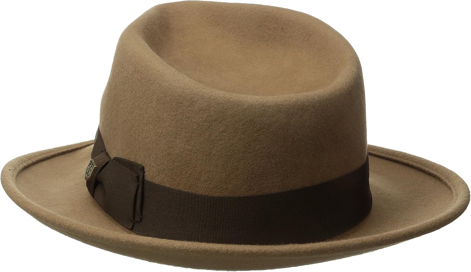 Brixton Men's Swindle Fedora, Tan/Brown, X-Small: Clothing