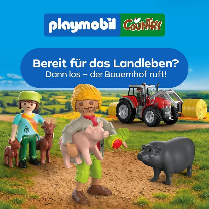 | Country | Ländlicher Kaninchenstall | Kaninchen‑Set mit Ställen, Baum, Futter & vielen Tieren | Für Kinder ab 4 Jahren | 72170