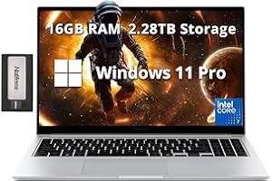 Samsung Galaxy Book4 15.6" FHD Laptop, Intel 7 150U Processor, 16GB LPDDR4X, 2.28TB Storage (2TB SSD+288GB Docking Station Se