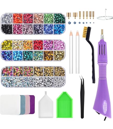 Sourcing Map Hotfix SS16 Lot De 1 440 Strass à Dos Plat En Verre De Cristal Pour Loisirs Créatifs, Décoration (SS16, 4 Mm, Jaune Clair