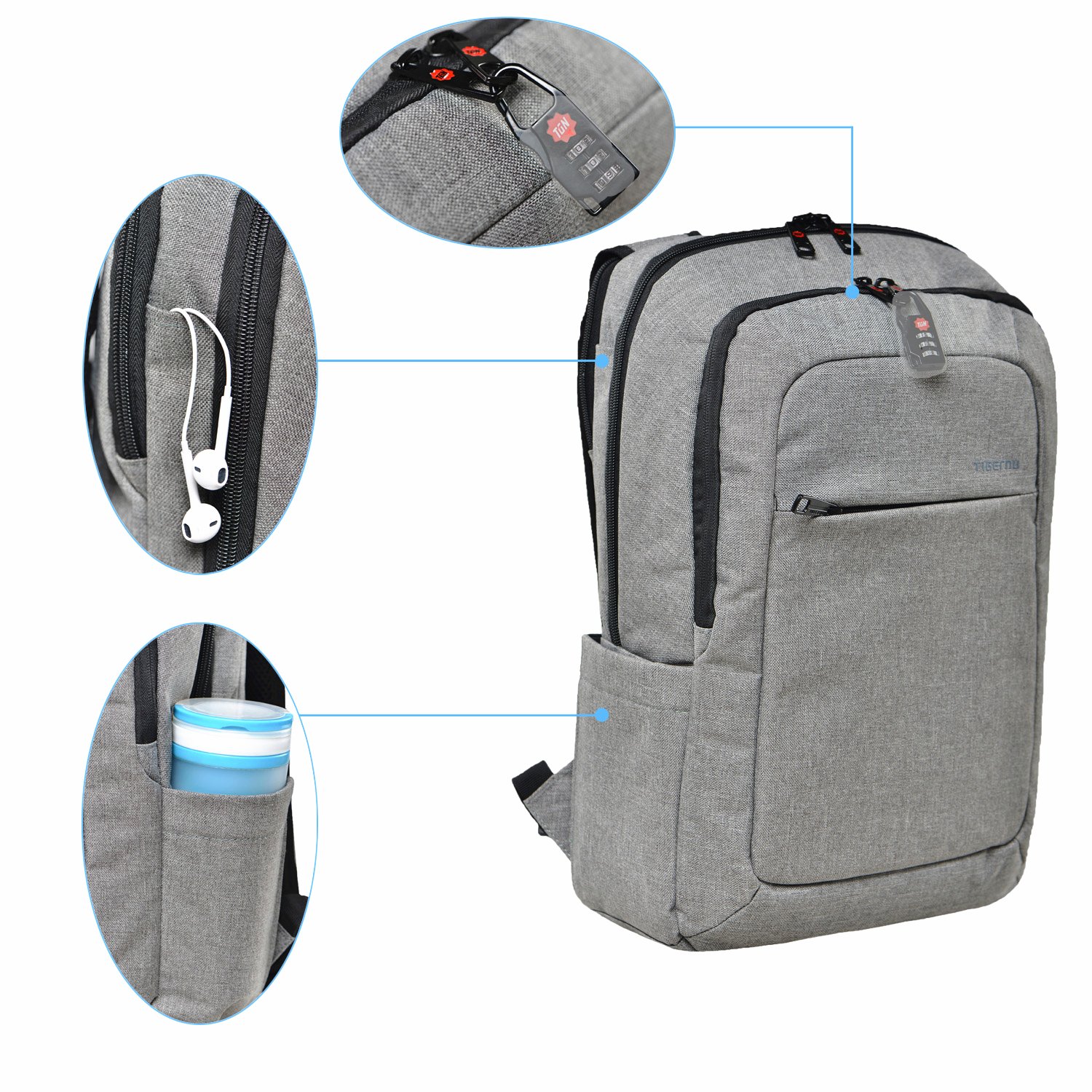 kopack slim business laptop backpack