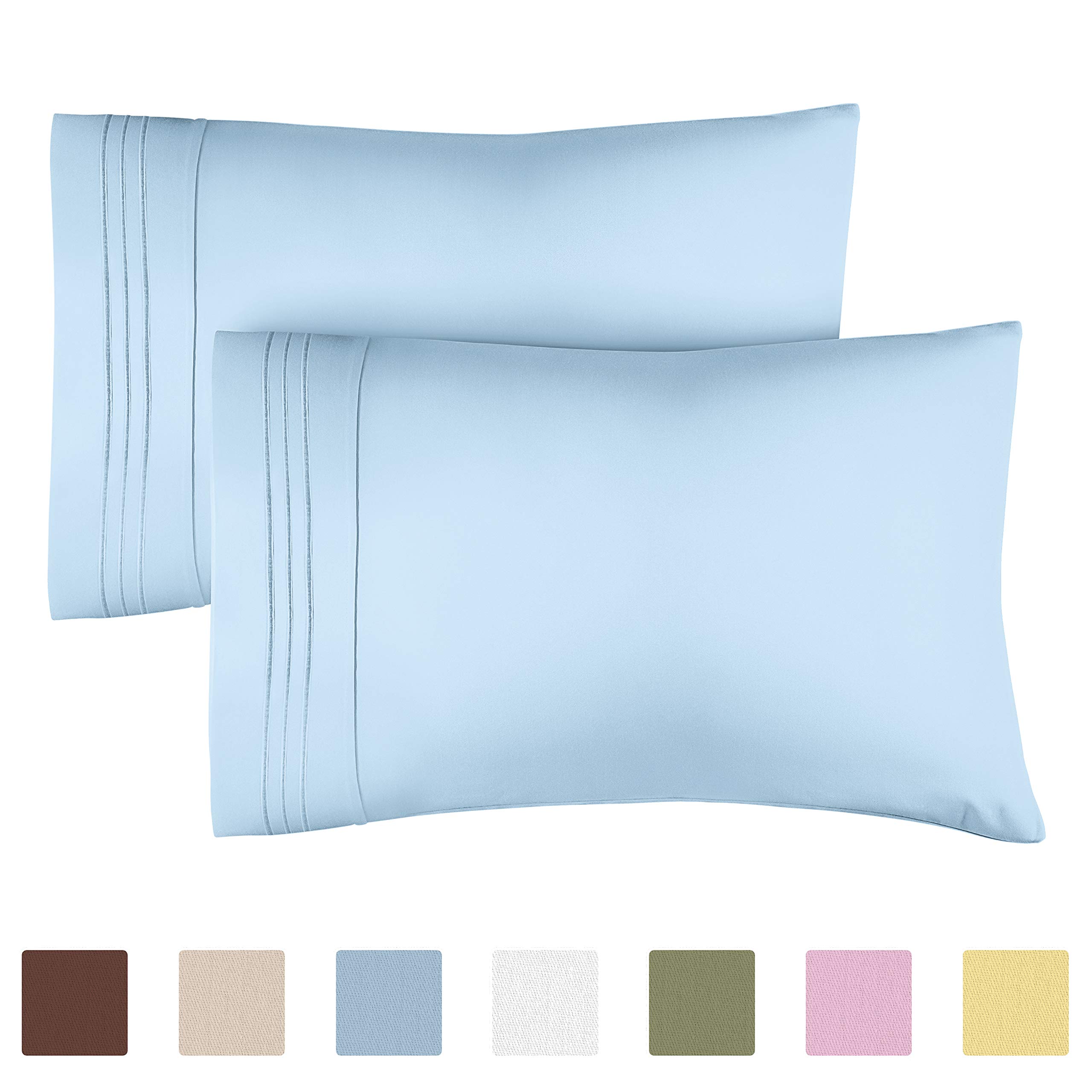 Mua King Size Pillow Cases Set of 2 Soft, Premium Quality Hypoallergenic Pillowcase Covers