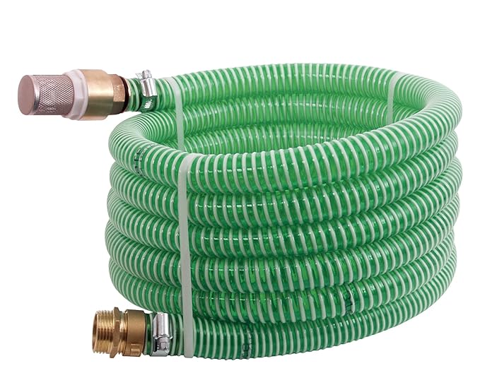 T.I.P. 30906 Suction Hose Suction Pipe Fittings Brass (Hose Length 4 m