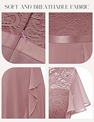 BeryLove Prom Dresses for Women Wedding Guest