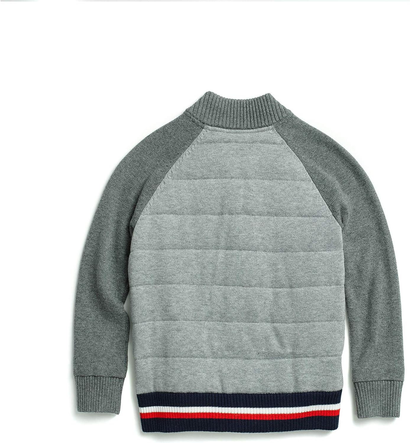 Tommy Hilfiger Boys' Adaptive Baseball Sweater with Magnetic Buttons at Front: Clothing