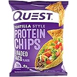 Quest Nutrition Tortilla Style Protein Chips, Loaded Taco, Low Carb, Gluten Free, Baked, 1.1 Ounce (Pack of 12)