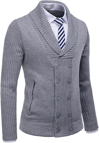 double button cardigan