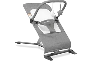 Baby Delight Alpine Deluxe Portable Bouncer | Infant | 0 – 6 months | Charcoal Tweed