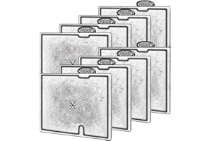 AQOOSTER 8 Pack Small Filter Cartridges Replacement for Aqueon Filters QuietFlow E Internal Power Filter Size 10, for Minibow Aquarium Filters Size 1/2.5/5 Gallon and for Internal Shrimp Filter 10 Gallons