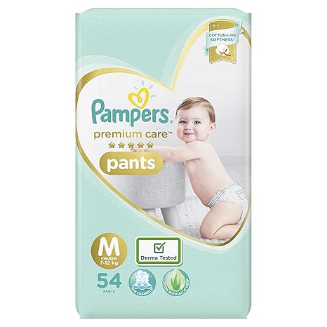 pampers premium care pants medium 54