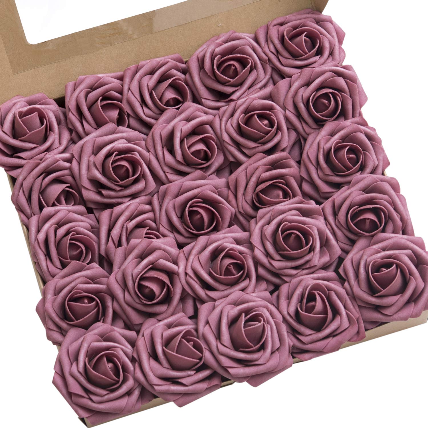 Photo 1 of ***MISSING PARTS***
Ling's moment Artificial Flowers 50Pcs Mauve Roses Decor w/Stems,3" Real Touch DIY Foam Floral for Wedding Bouquet/Centerpieces, Outdoors Party Backdrop, Room/Table, and Garden/Pot Decorations