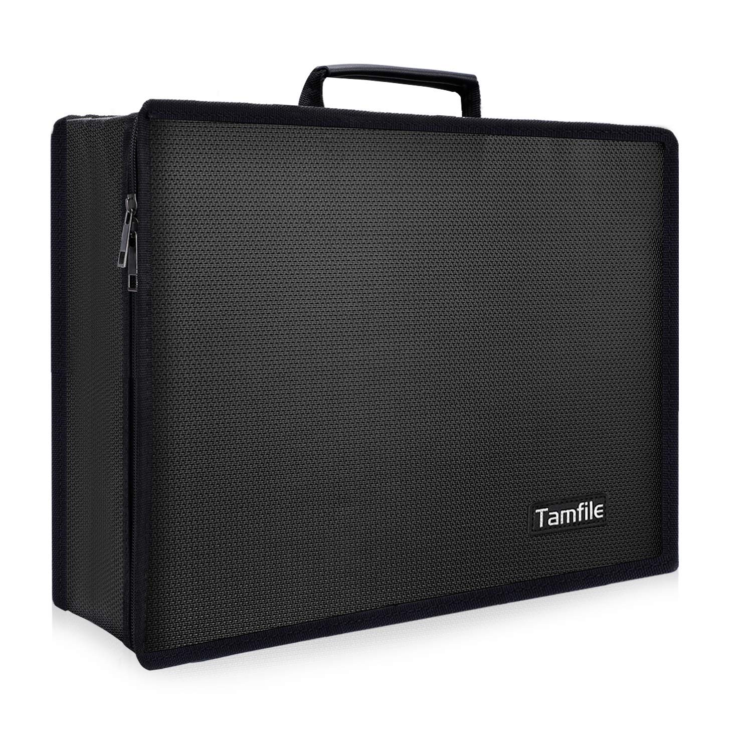 Tamfile Fireproof Document Box, Large Capacity, 16.7 x 12.4 x 4.2 Inches to Store Valuables for Bank Card Passes for Home, Made of High-Quality Silicone Fibreglass