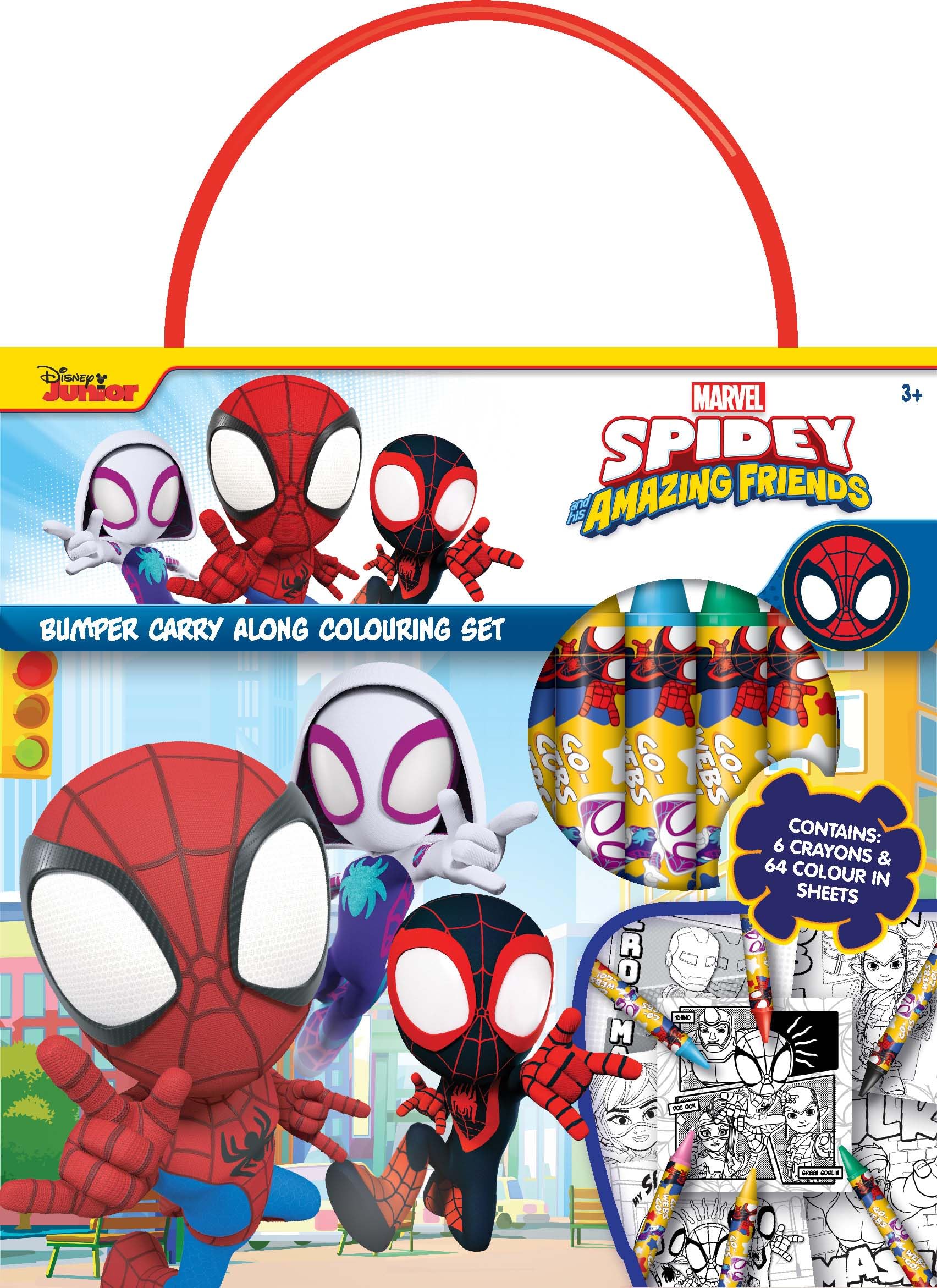 Design Group Creative Kids Craft Set Spidey & Friends Bumper Carry Along