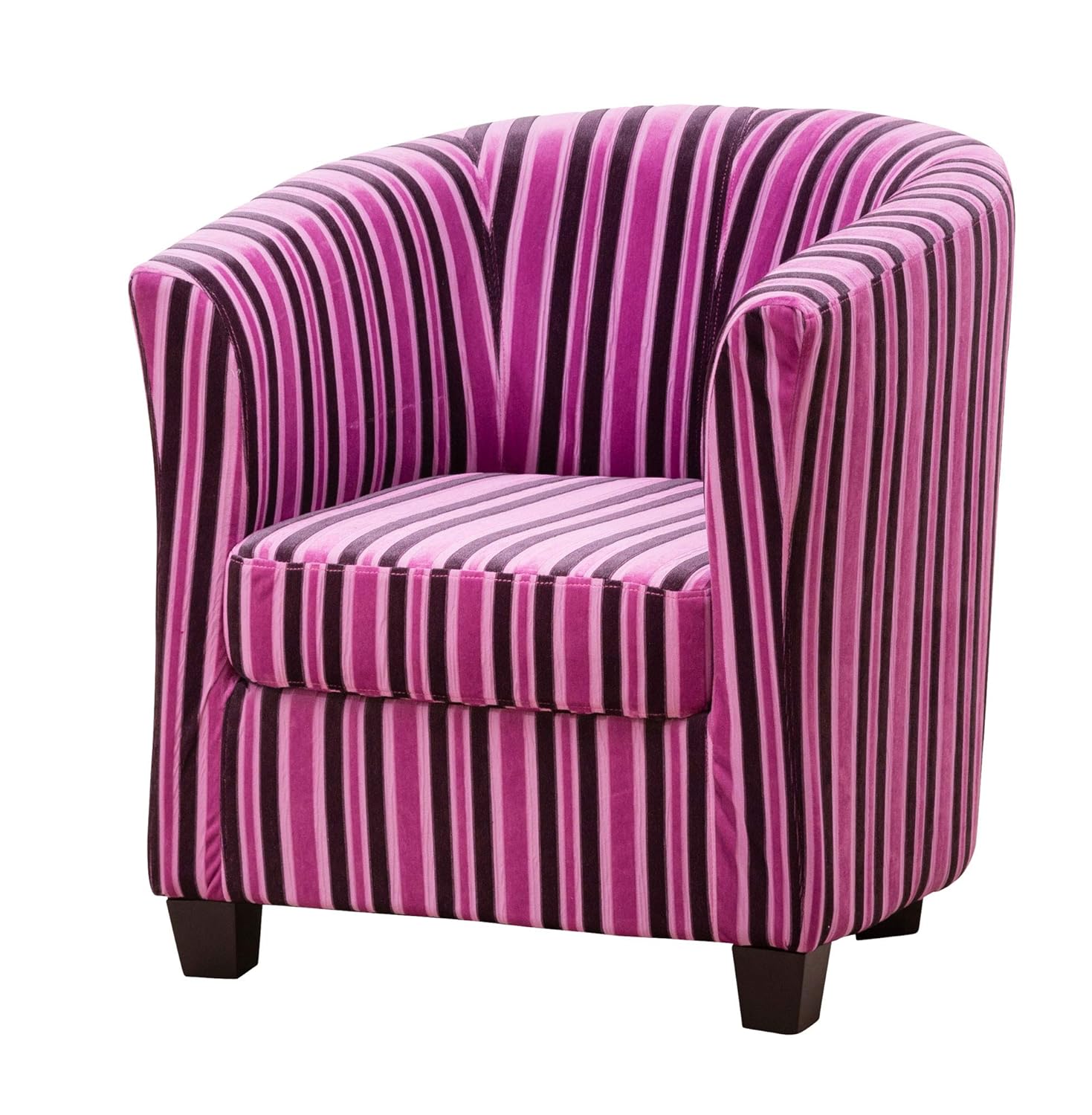 Sofa Collection Francois Striped Fabric Tub Chair/Armchair Seating4