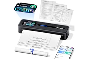 Phomemo Upgraded Portable Printer Touchscreen, M832D Bluetooth Wireless Thermal Inkless Printer, Supports 8.5"x11" US Letter 