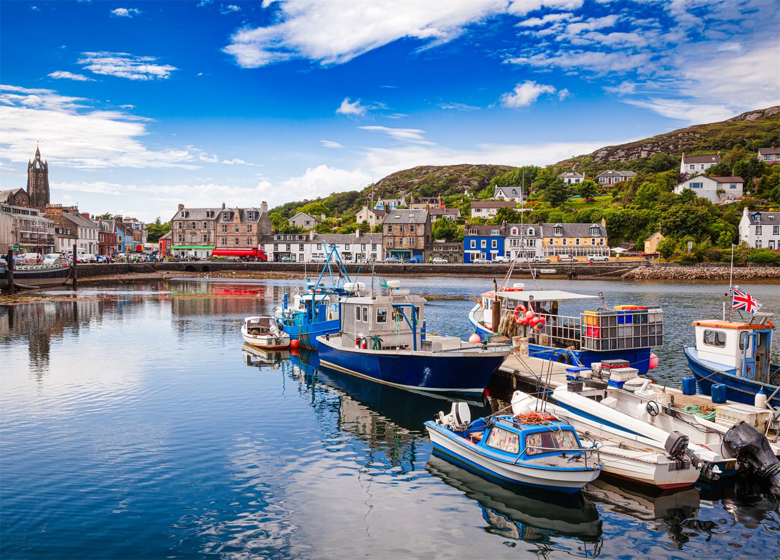 Tarbert Harbour Jigsaw Puzzles for Adults 1000 Jigsaws Tarbet Fishing Town 1000 Piece Jigsaw Puzzles for Adults — image 1