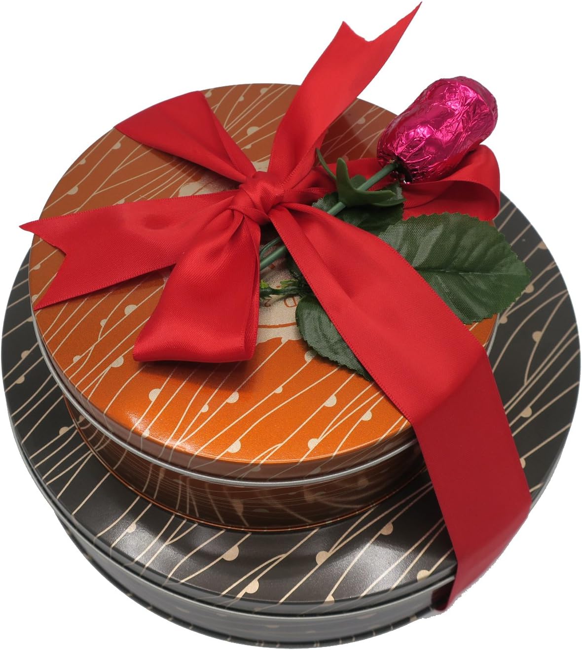 The Nuttery Happy Holiday Gourmet Nuts Assortment in 2 Nut Gift Round Section Tin box