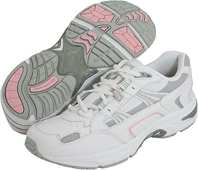 Amazon.com | Vionic Women's Walker Classic Shoes (8 B(M) US, White/Pink/Grey) | Walking