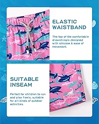 SURF CUZ Boys Swim Trunks Toddler Swim Shorts UPF