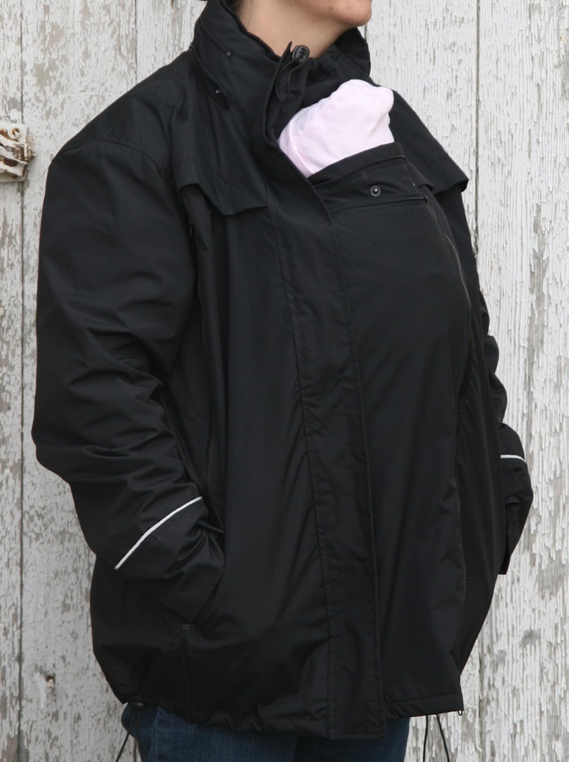 mens babywearing coat