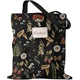 Miss Adola Aesthetic Canvas Tote Bag for Women - Sturdy Cloth Cotton Totes Bag with Pattern Shoulder Bag