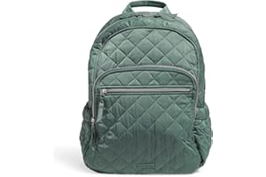 Vera Bradley Women's Performance Twill Campus Backpack, Olive Leaf, One Size