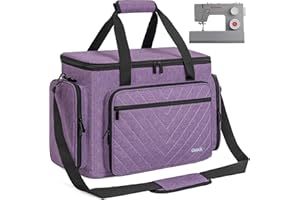 GMAK Sewing Machine Carrying Case, Sewing Machine Tote Bag with Removable Padding Pad, Universal Carrying Tote Storage Bags Stitching Case with Pockets for Most Standard Brother, Singer, Janome