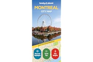 Lonely Planet Montreal City Map 2 2nd Ed.: Durable, Waterproof, Easy-Fold Planning Map with Attractions & Walking Tours