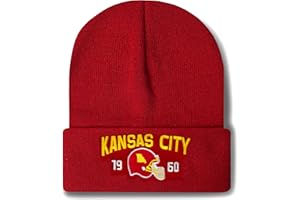 CUSFUK Beanie for Men Women Vintage Embroidered City Hats Apparel Gifts Classic Sport Beanie