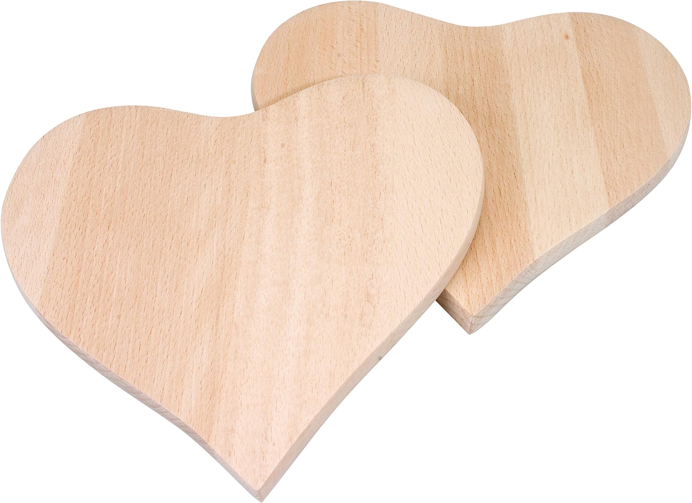 Donau Elektronik 2 Breakfast Boards Heart, Multi-Colour