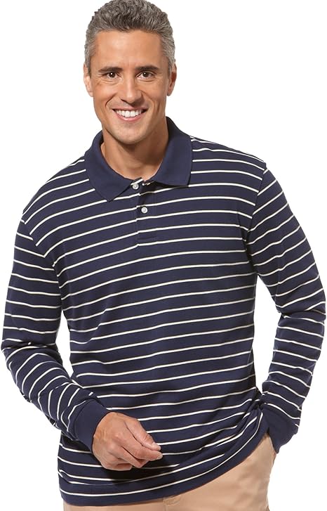 John Ashford Long Sleeve Alligator Polo at Amazon Menâs Clothing store