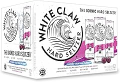 White Claw Hard Seltzer Black Cherry, 12 oz cans, 5% ABV (Pack of 12)