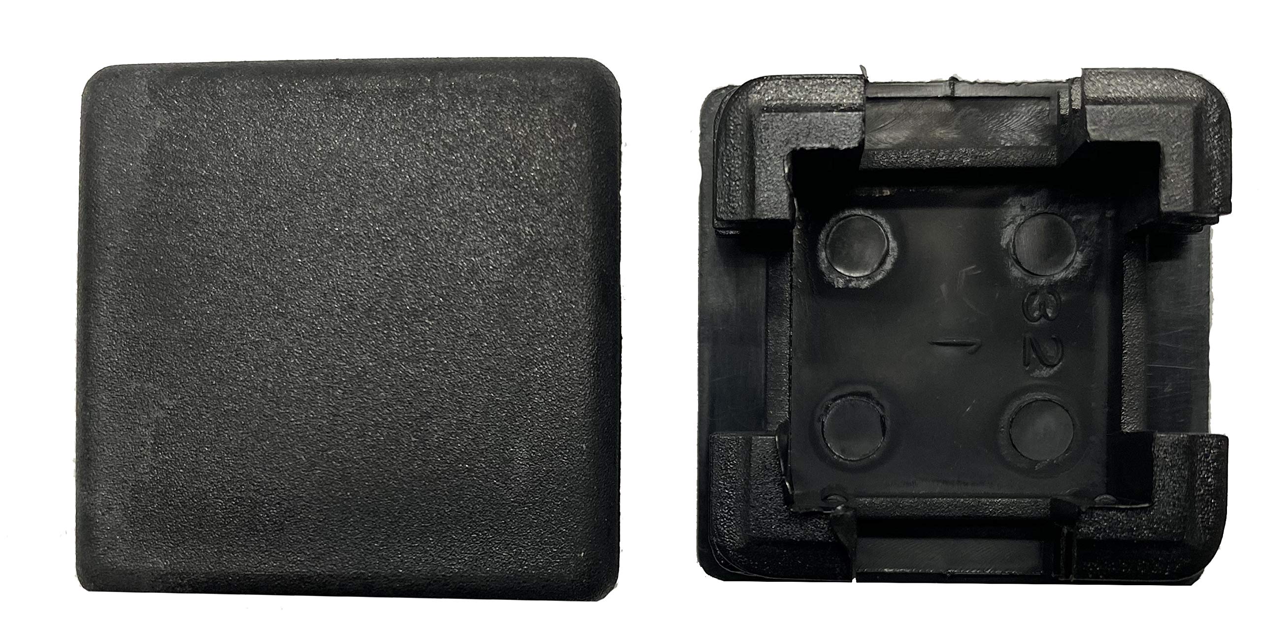 dexierp Protection Force 1-1/4" 32mm (Pack of 4) Square OD Tubing Plastic Insert Plug, Tubing Post End Cap, Chair Glide