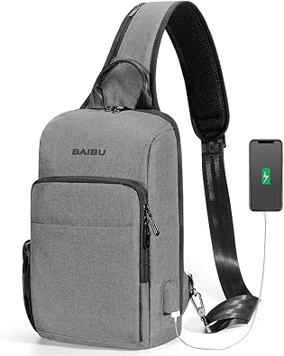 Amazon ボディバッグ ショルダーバッグ 斜めがけバッグ ワンショルダーバック 軽量撥水 大容量 防犯 多機能レジャーバックパック Ipad Mini収納可能 Usbポート付き 左右肩掛け対応 学生 通学 通勤 旅行 アウトドア おしゃれ 耐久性が強い メンズ 誕生日 Ouamei 最新版