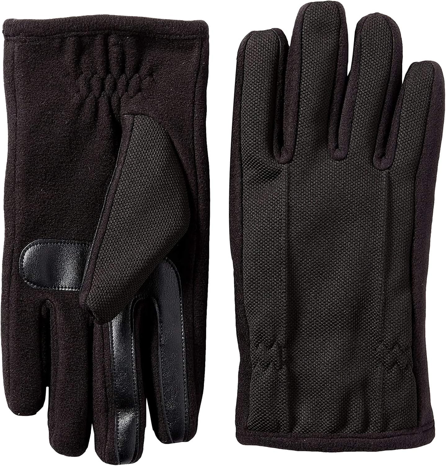 Buy Isotoner Men's Tech Stretch smarTouch Fleece Palm Gloves at Amazon.in