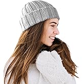 TINKUY Peru Alpaca Wool Men's & Women's Warm Soft Cuffed Slouchy Beanie Hat, Unisex, One Size