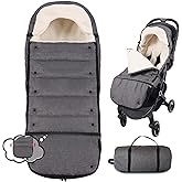 Baby Stroller Footmuff Winter - Universal, Expandable, Warm Infant/Toddler Cover, Cold-Weather Buggy Warmer, Stroller Bunting/Sleeping Bag, Waterproof Winter Cover, Stroller Accessories
