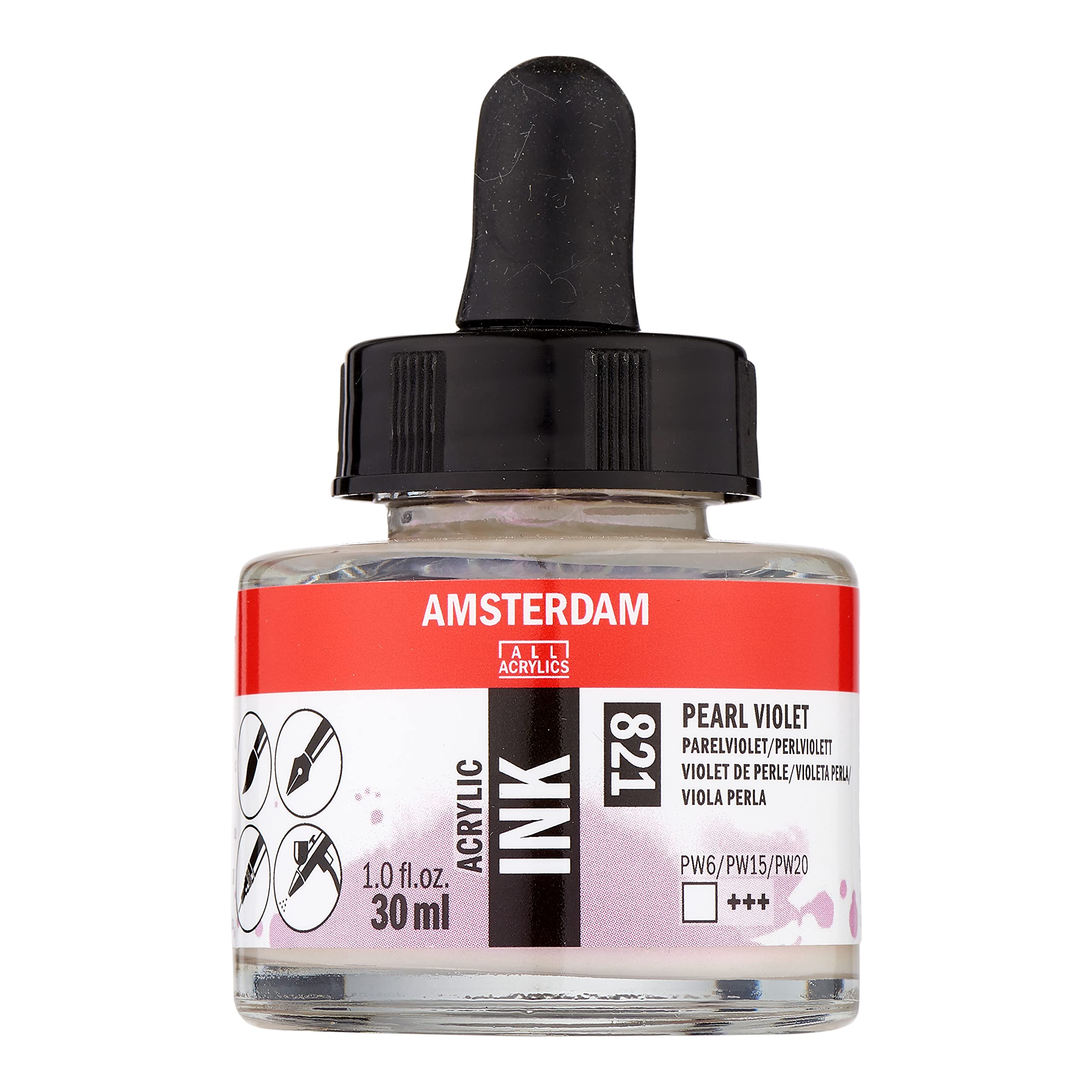 Amsterdam Acrylic Ink Bottle 30 ml Pearl violet 821 (17208210)